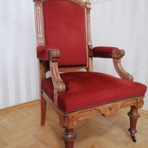 Fotele tron eklektyczne 1879 rok