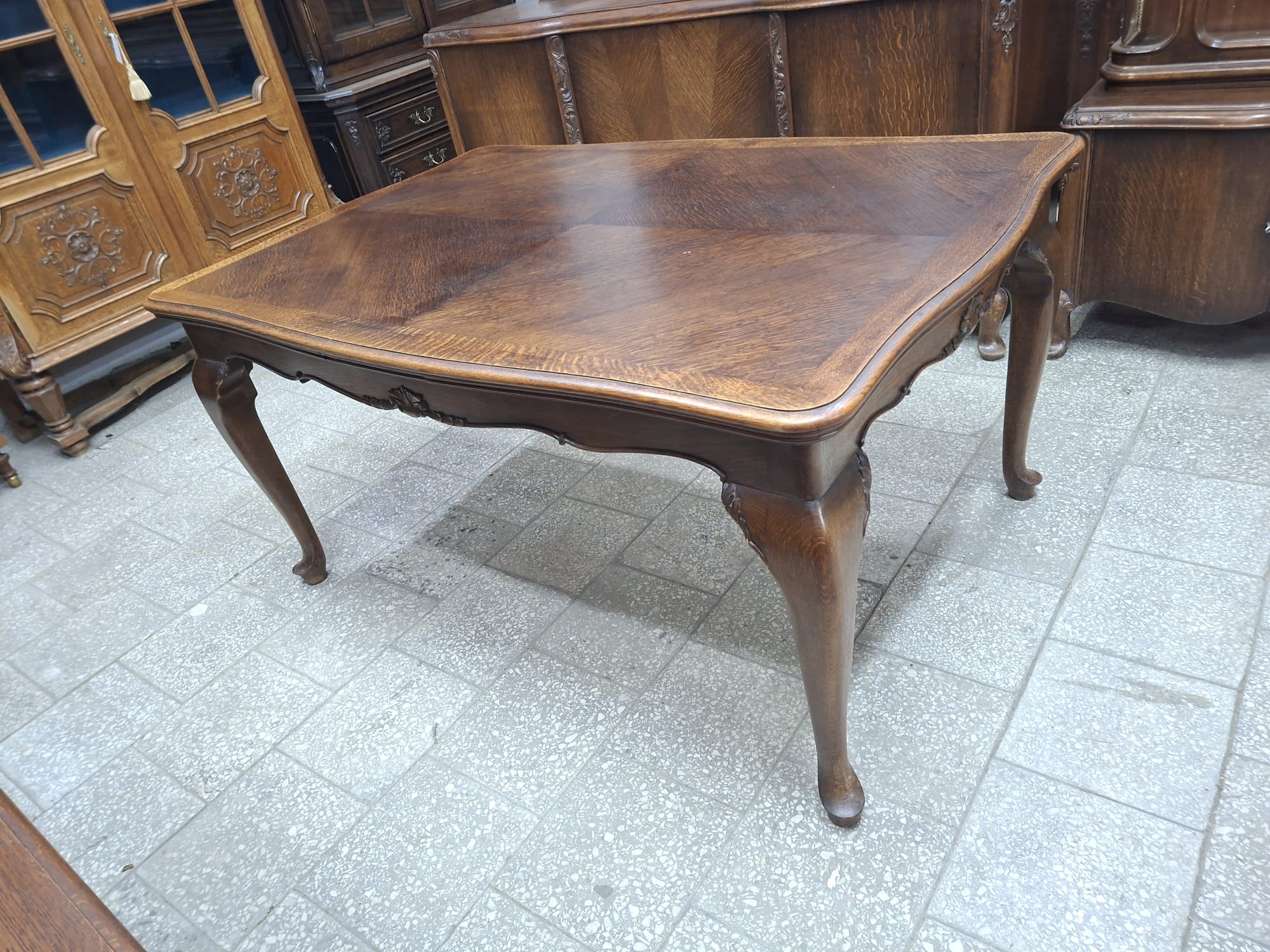 Komplet mebli chippendale do jadalni komoda witryna stół 8 krzeseł - obrazek 7