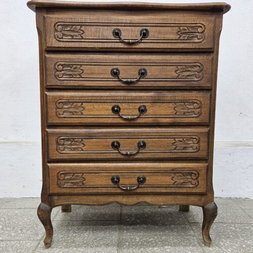 Komoda ludwikowska z pięcioma szufladami Francja