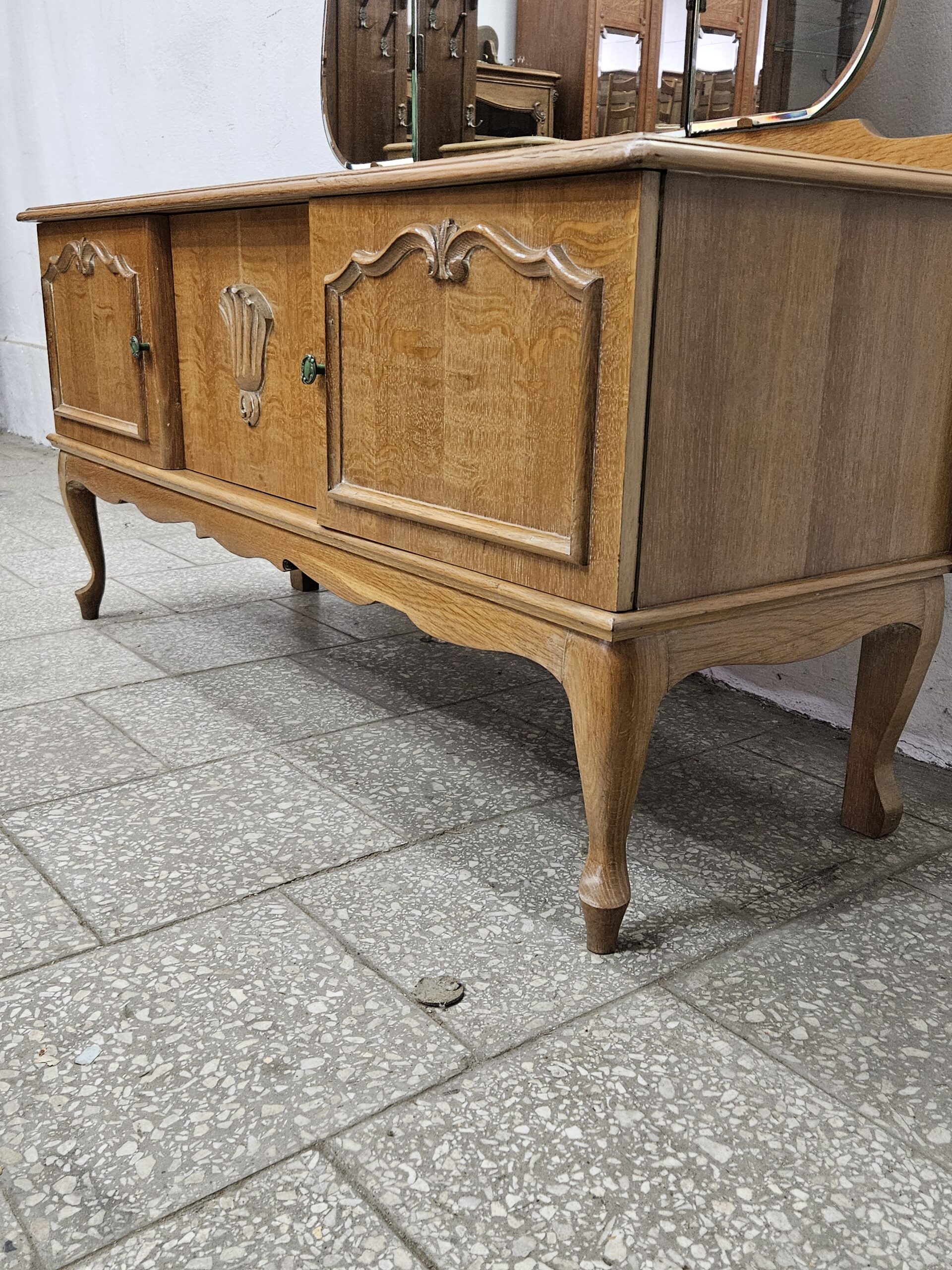 Komoda z lustrem Toaletka ludwikowska Francja - obrazek 4