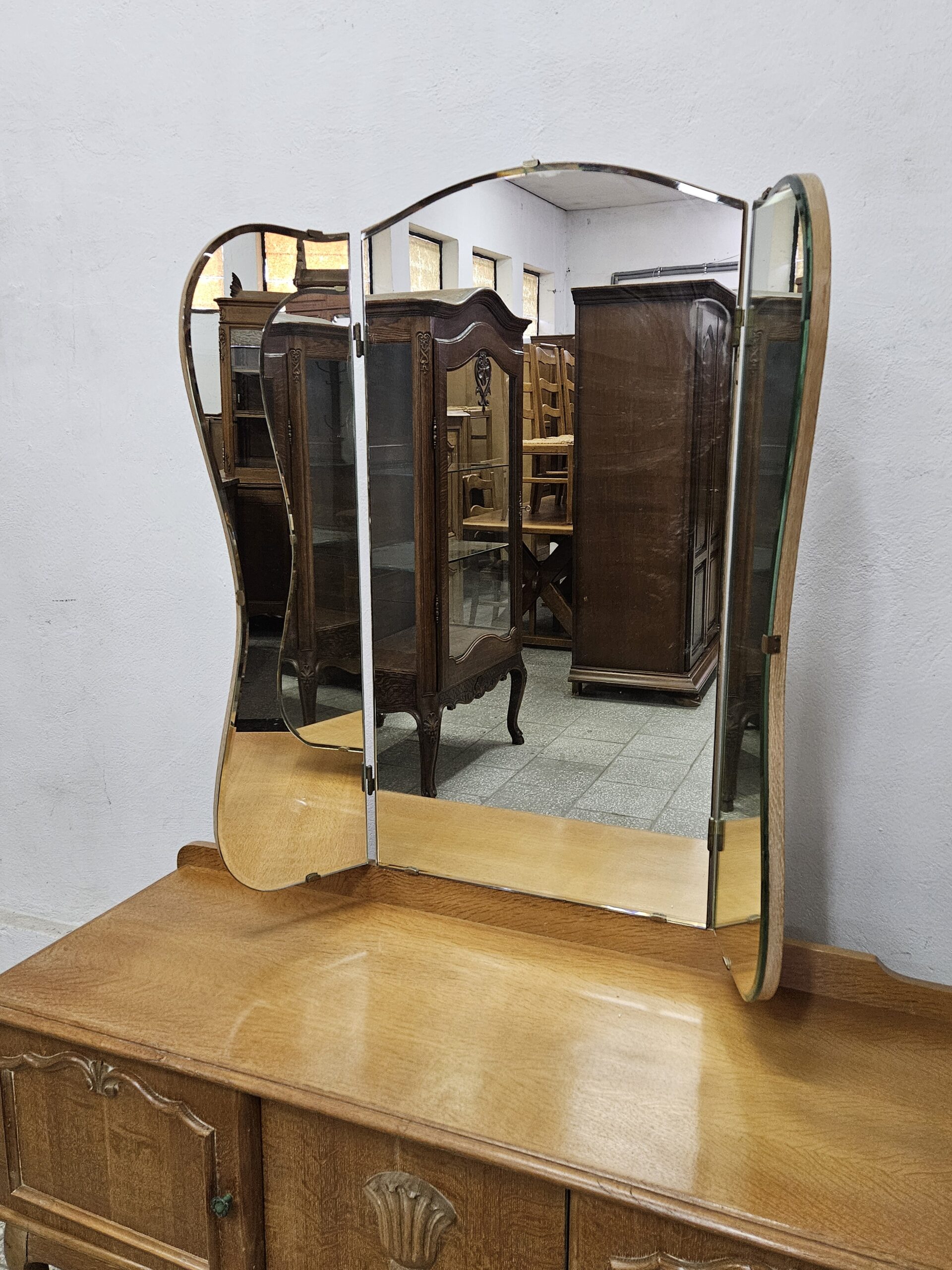 Komoda z lustrem Toaletka ludwikowska Francja - obrazek 8