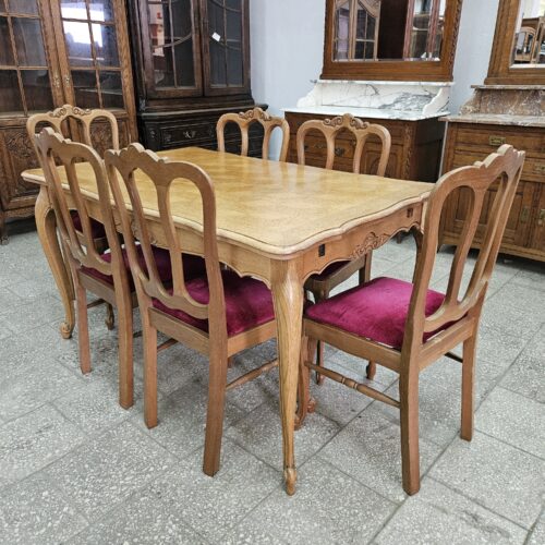 Ludwikowski komplet mebli stół oraz krzesła